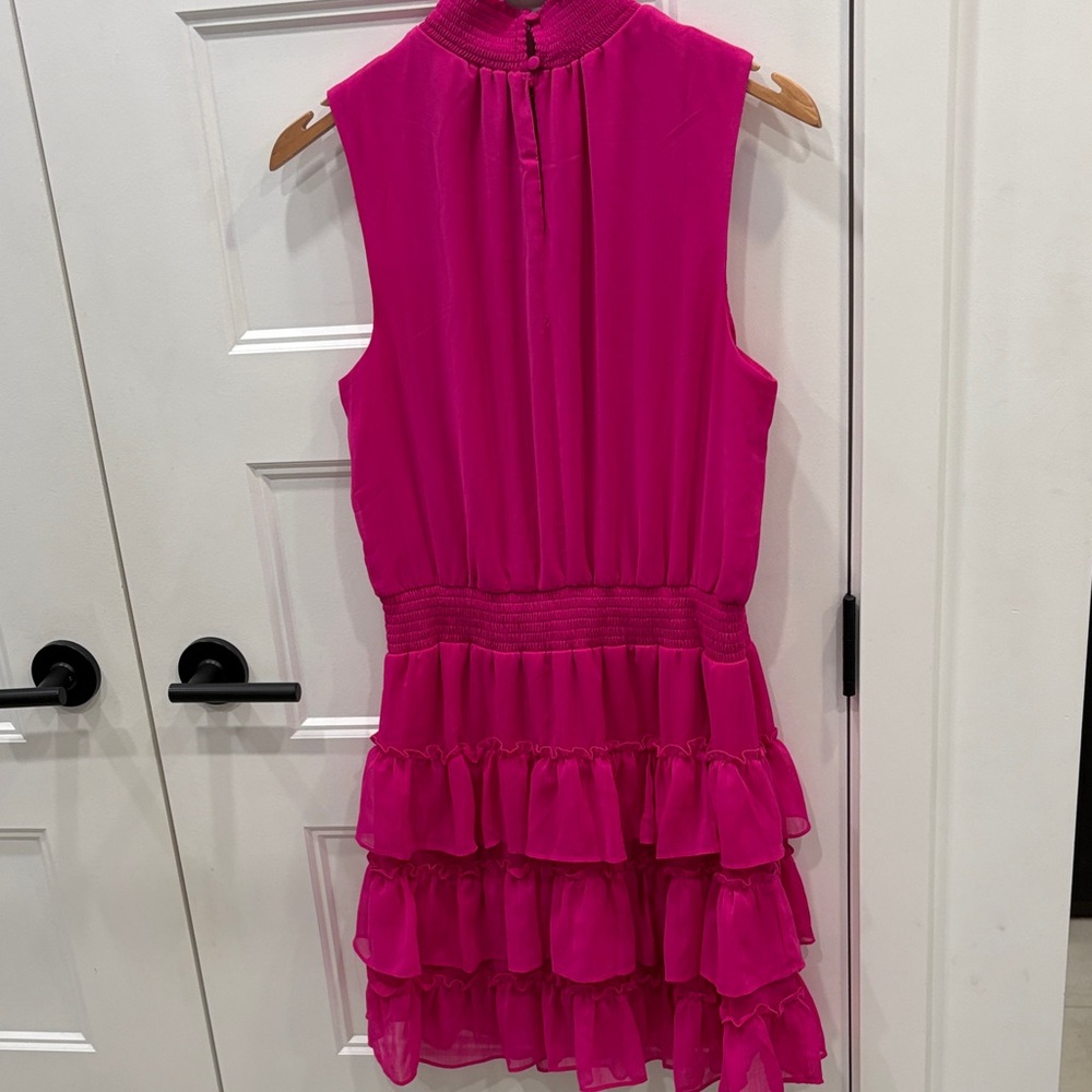MSK Fuchsia Ruffle Detail Dress - Picture 5 of 10